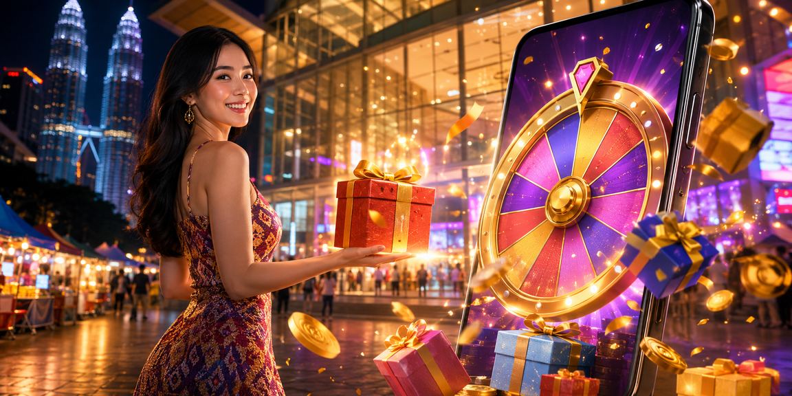 Meja roulette dalam talian bergaya moden di Kuala Lumpur dengan suasana kasino yang meriah