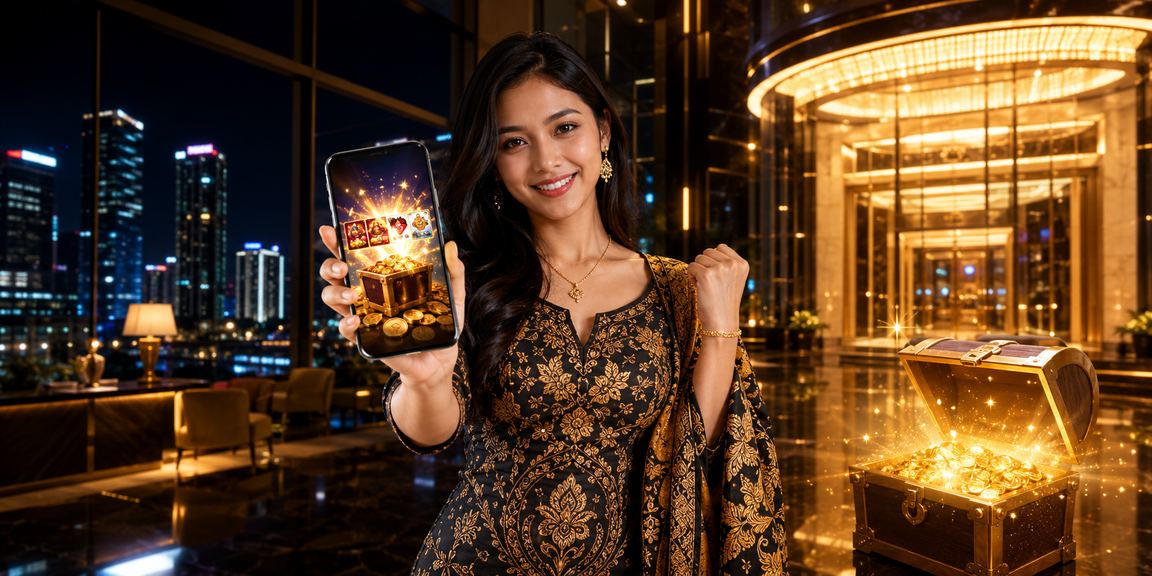 Pemain di Petaling Jaya menggunakan telefon untuk akses kasino dalam talian bergaya batik Malaysia