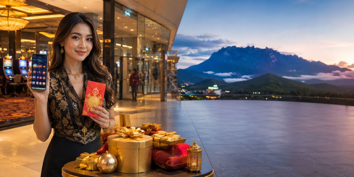 Sampul merah dan bonus perayaan dalam suasana permainan kasino dalam talian di Sabah